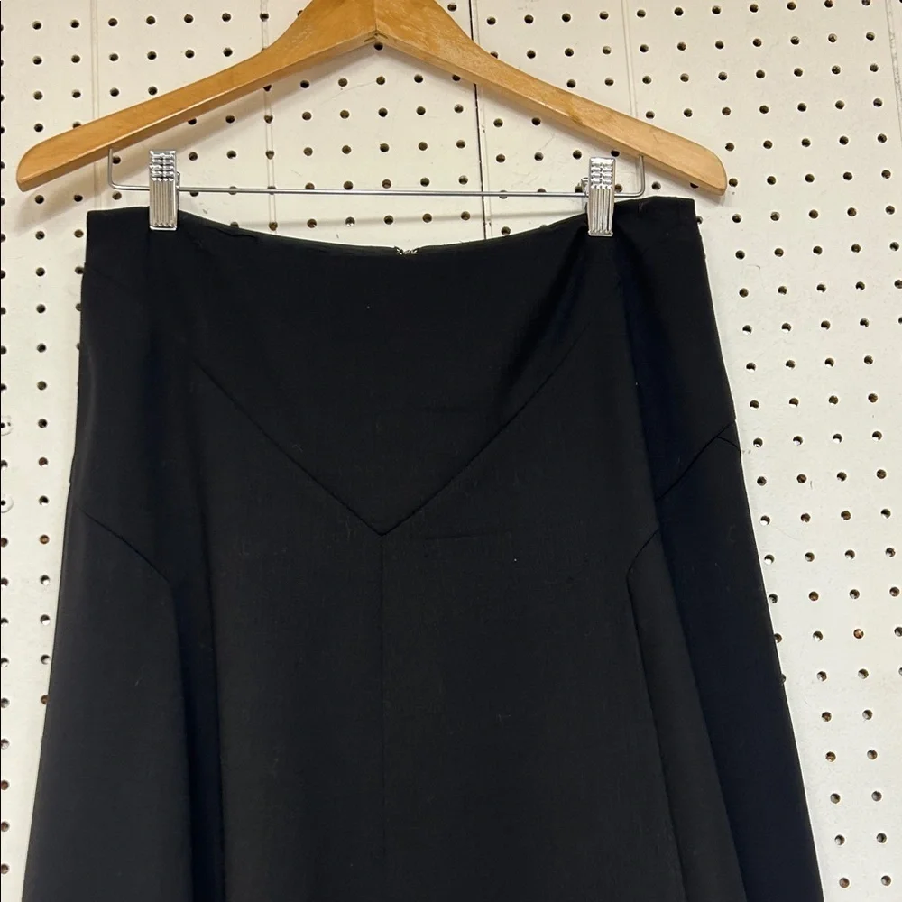Ralph Lauren Wool Classic Black Midi Skirt